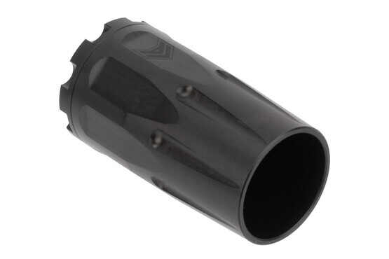Angstadt Arms Blaswave Quick Detach 9mm Blast diverter is made from steel and features a black Nitride finish